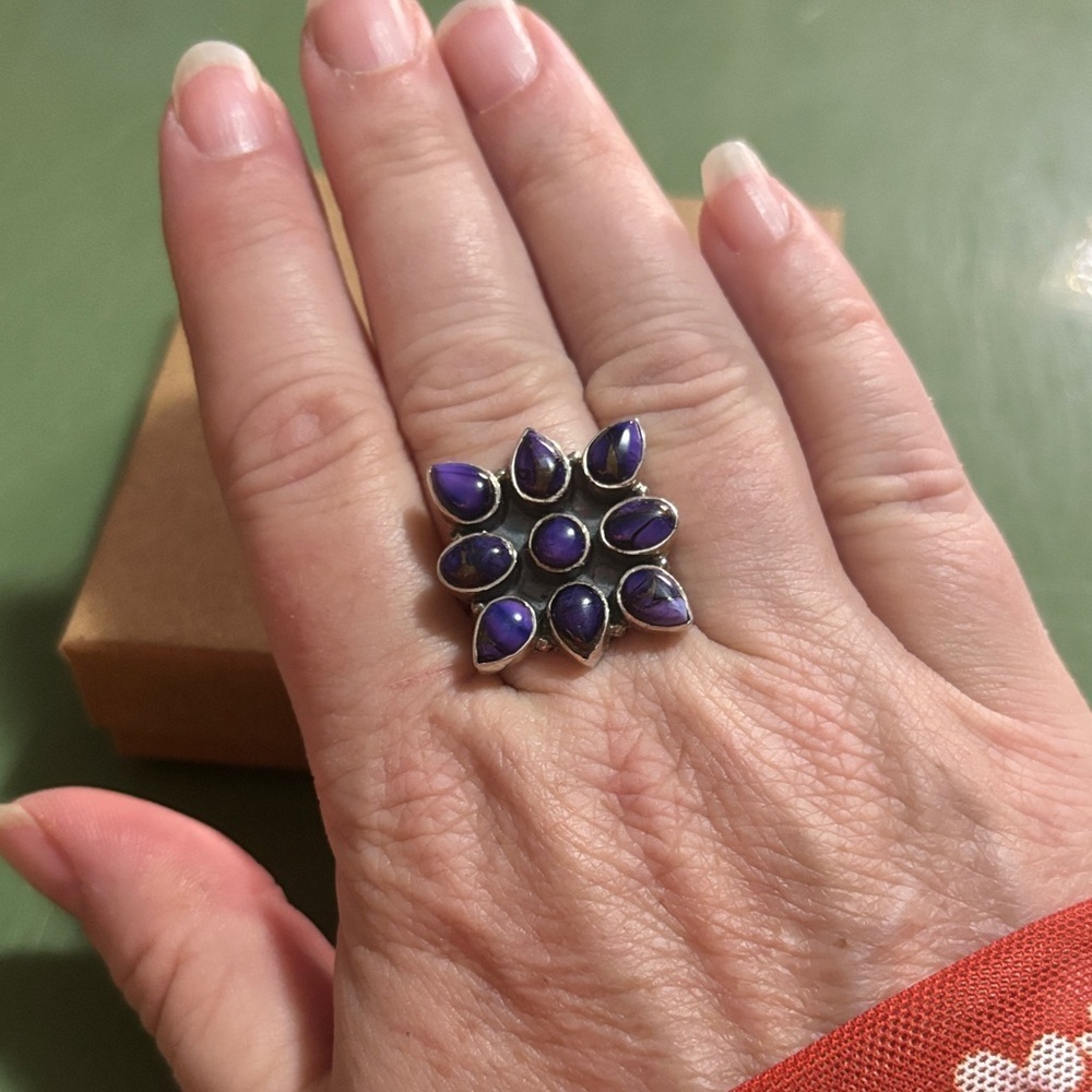 Sterling Silver Adjustable Ring - Picture 3 of 4